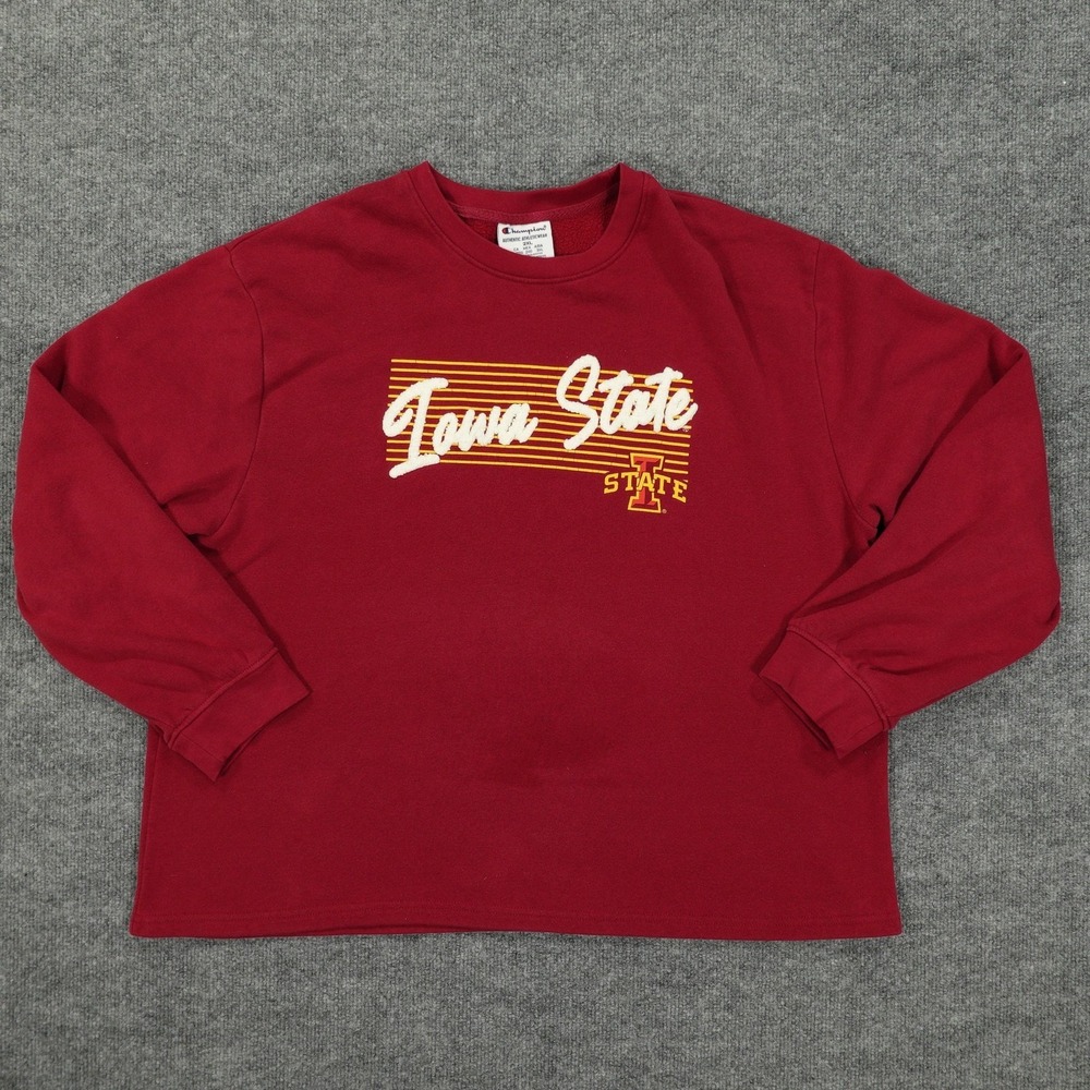 Iowa State Cyclones Sweater Mens‎ 2XL Red NCAA Basketball Pullover Crewneck